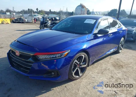2022 Honda Accord Sport z USA, uszkodzony, nr VIN 1HGCV1F37NA102310